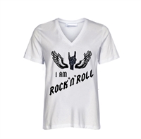 I AM ROCKNROLL T-SHIRT WHITE